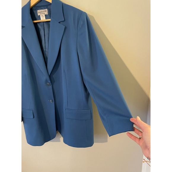 Pendleton 100% Virgin Wool Blue Blazer Womens 16 - Picture 3 of 5